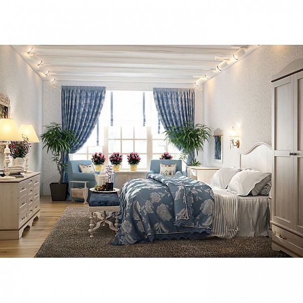 Шкаф двухстворчатый "Прованс" 98*42 - Вид 2