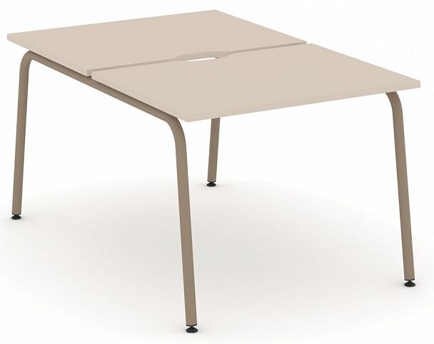 Рабочая станция на 2 места "ESTETICA" ES.D.RS-2.1-VK Капучино - Вид 1