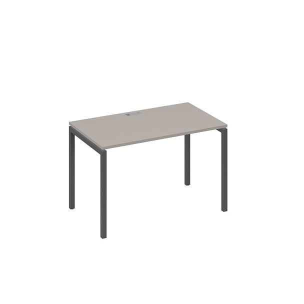 Стол письменный на металлокаркасе DUE A4 А4 Б2 013 БП мокко премиум / металлокаркас антрацит - Вид 1