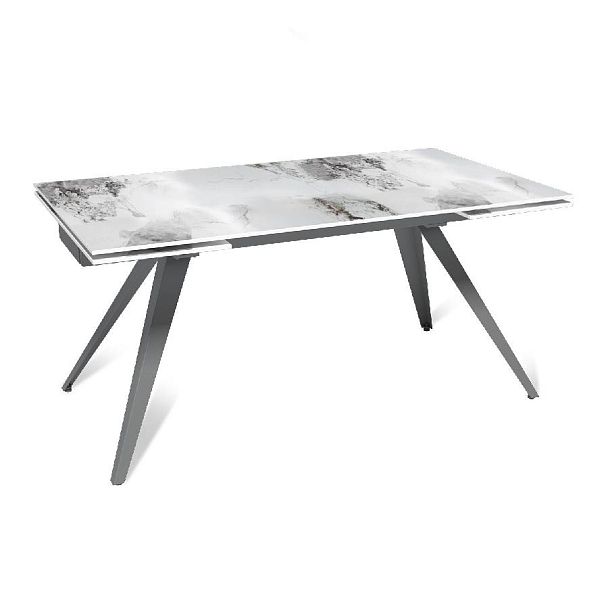 Стол раскладной Asti (160+40+40), керамика глянцевая Calacatta - Вид 1