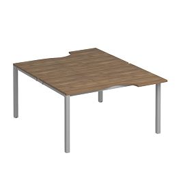 Рабочая станция со столами на каркасе КФ (2х140) Комфорт КФ К.С1 1149 ШТ дуб шамони темный / серый - Фото предпросмотра