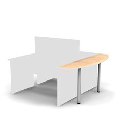 SMART/СМАРТ RS029-159Х43 Стол приставной без опор 1596х430х737 Швейцарский вяз - Фото предпросмотра