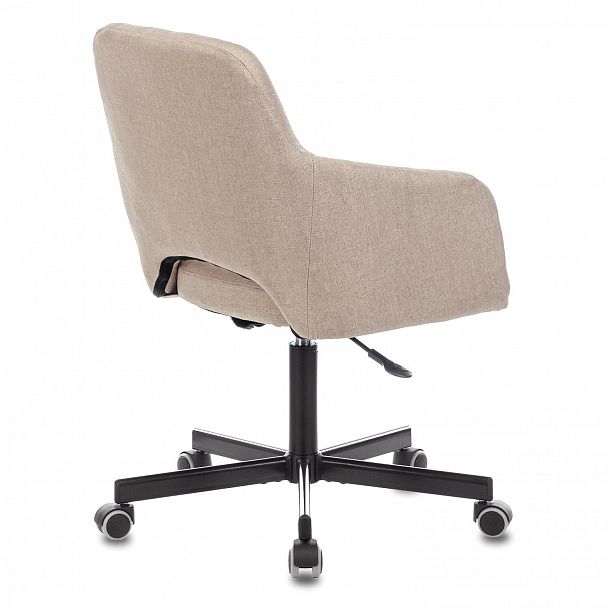 Кресло CH-380M, пятилучие металлическое, ткань, бежевое, 1430564 - Вид 6