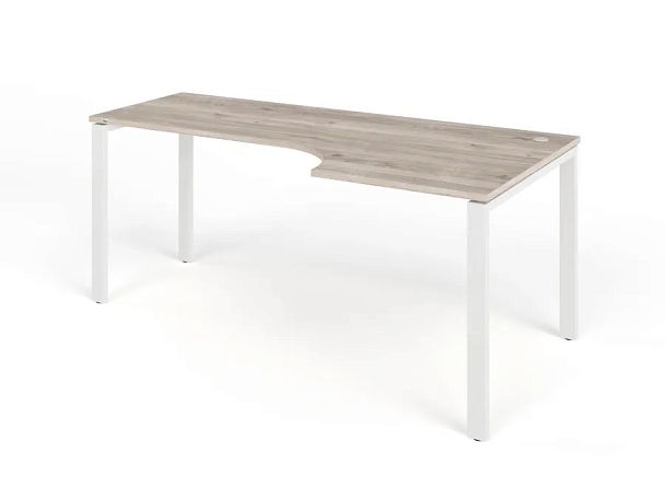 TANDEM RTD079-MK-180R-MA Стол угловой на металлокаркасе правый 1800х900х750 Дуб Маувелла/Белый - Вид 1