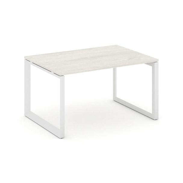 Style Project Next Стол переговорный SN-59O.SPRG-002.3 Дуб Наварра/Металл Белый 1180*980*750 - Вид 1