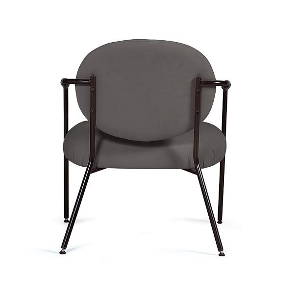 Лаунж кресло EGO, велюр черный - Вид 3