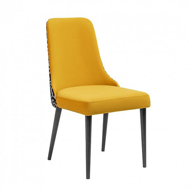 Стул Kongsberg без прострочки, микровелюр Avelina 9116, спинка elegancia 900, морилка чёрная - Вид 2