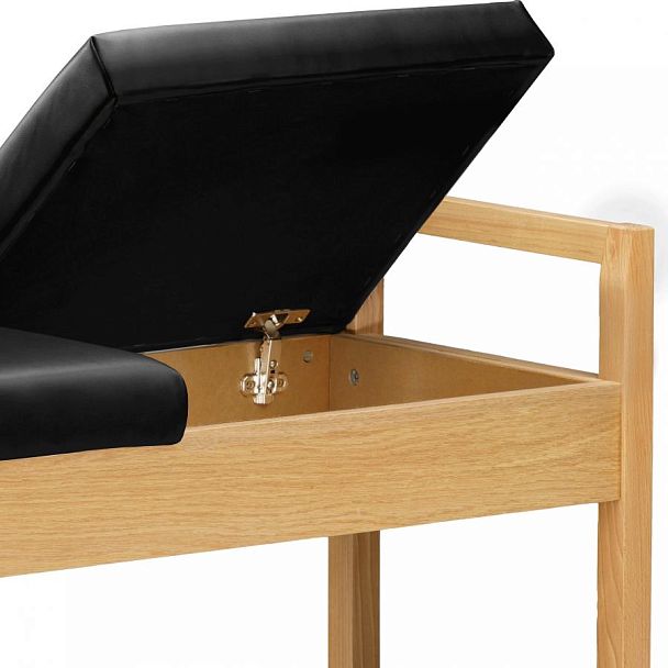 Обувница деревянная Вудсен Натуральный/Черная экокожа - Вид 8