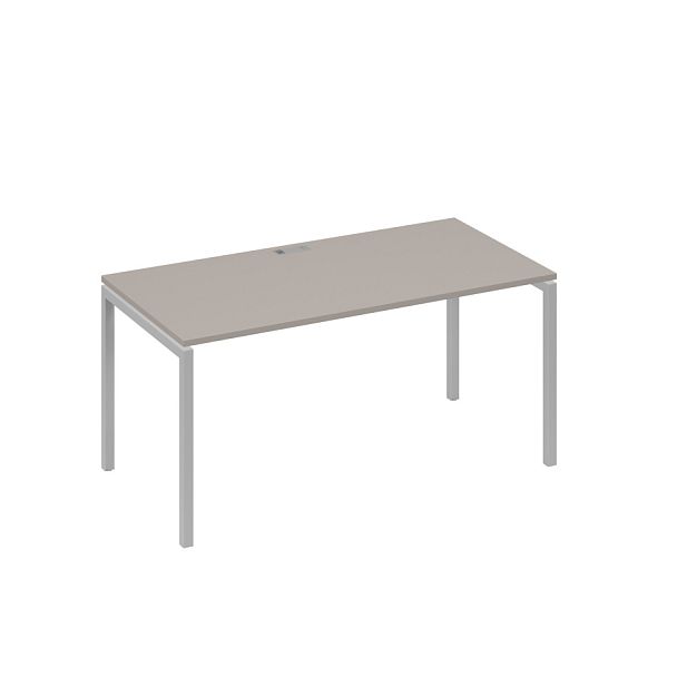 Стол письменный на металлокаркасе DUE A4 А4 Б2 025 БП мокко премиум / металлокаркас серый - Вид 1