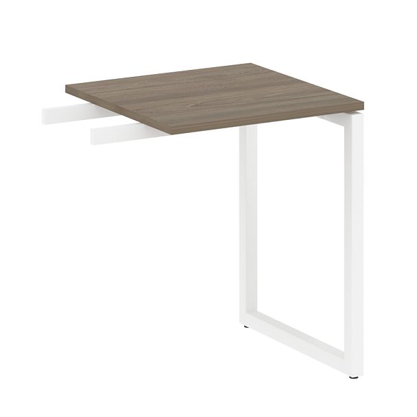 Metal System Quattro Приставной элемент на О-образном м/к 40БО.ПР-1 Вяз/Белый металл 600*600*750 - Вид 1