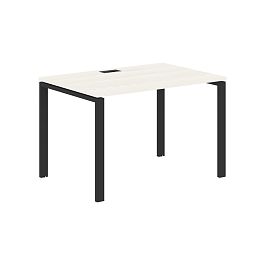 Стол прямой EUST 1180 Ясень Траун/Черный 1160х800х750 EDIS - Фото предпросмотра