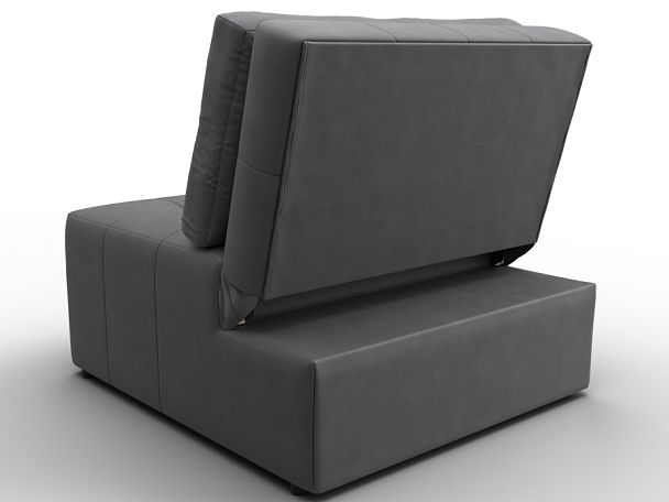 Кресло-кровать Лига-107 (80) Замша серый - Вид 5