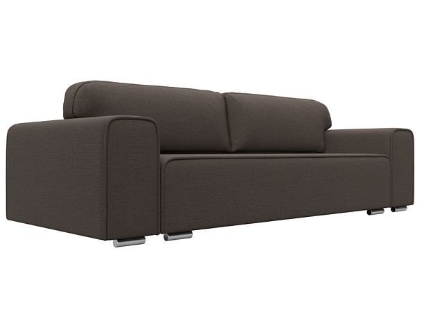 Диван прямой Лига-029 Рогожка коричневый - Вид 1