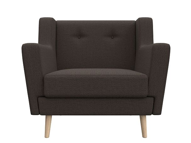 Кресло Брайтон Рогожка коричневый - Вид 2