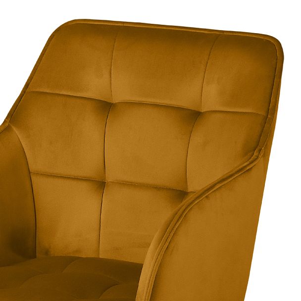 Кресло поворотное Мони, Confetti chai tea/черный - Вид 7