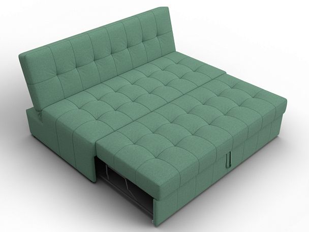Диван прямой Лига-107 (160) Рогожка зеленый - Вид 7