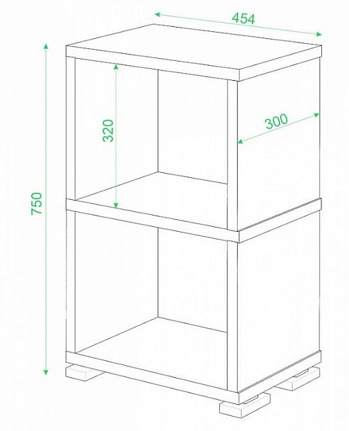 Стеллаж-колонка СБ-15/2 Шамони - Вид 2