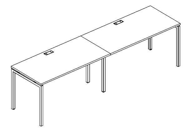 Станция на каркасе DUE 2х120 A4 А4 Б2 003-2 БП серый / металлокаркас антрацит - Вид 3