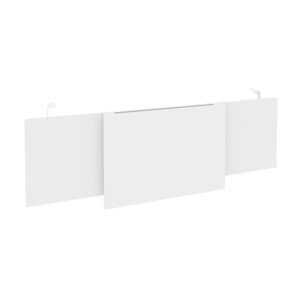 Onix Direct Царга стола руководителя O.M-CSR-4 Белый бриллиант/Белый металл 1340*450*54 - Вид 1