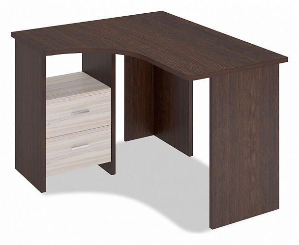 Стол письменный Домино Лайт СКЛ-Угл 120 Венге/Карамель левый - Вид 1