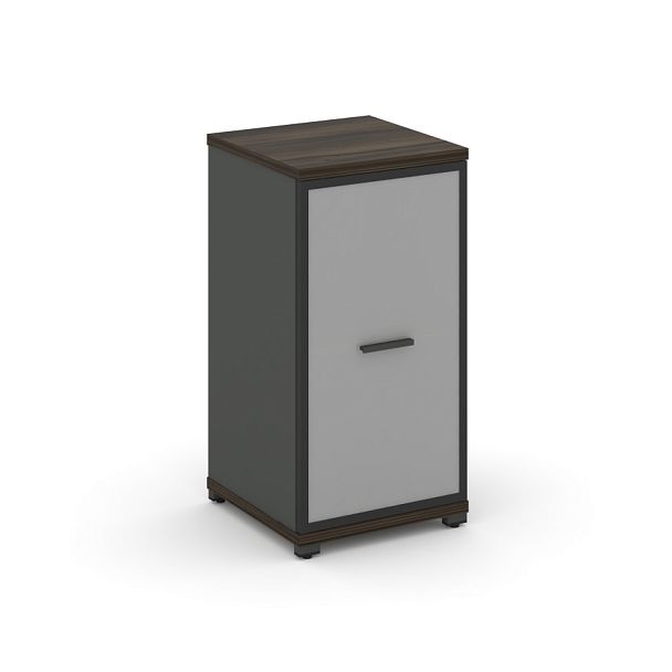 Concept Шкаф 1 узкая секция, 2 ниши CN.STU-213 RMB A Дуб Мали/Антрацит/Металл Антрацит/Сатин 420*420*818 - Вид 1