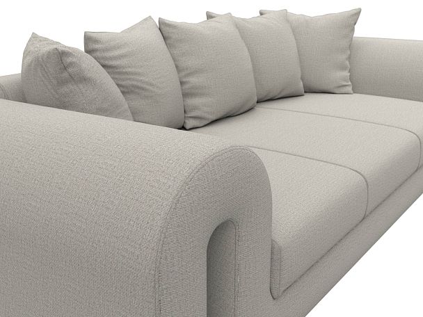 Диван прямой Волна Рогожка бежевый - Вид 4