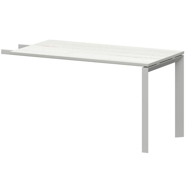 Бриф-приставка на металлокаркасе НТМПБ.П-735 Сосна винтер/Белый 1350x730x750 Аргентум-МП - Вид 1