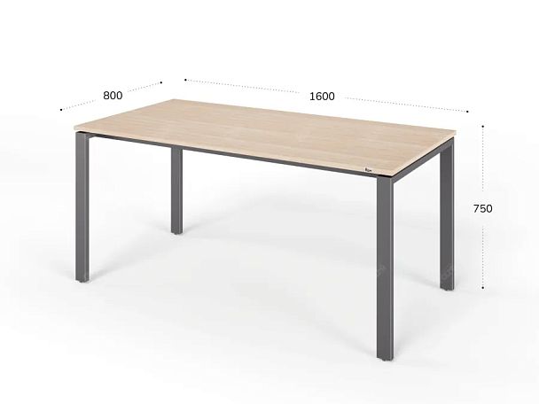 ЛАЙТ / LIGHT RLG015-16x8 Прямоугольный стол 160x80x75 Дуб Сонома - Вид 2