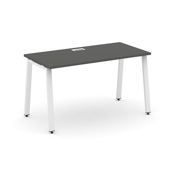 Стайл Проджект Стол письменный SN-6A.SP-002 Антрацит/Металл Белый 1180*600*750 - Вид 1