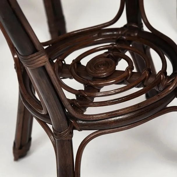 Комплект террасный "Нью Богота/New Bogota" (2 кресла + стол) /с подушками/, ротанг, walnut (грецкий орех) - Вид 6