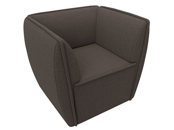 Кресло Бергамо Рогожка коричневый - Вид 5