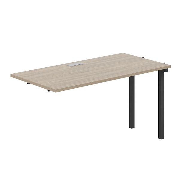 Секция  раб. станции Sigma s-b-s 2400х700х750 / профиль: 40х40 антрацит; столешница: дуб темный - Вид 1