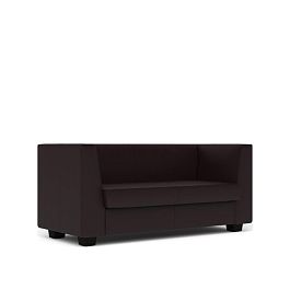 Диван 2-местный Миларго экокожа темно-коричневая CN1113 - Фото предпросмотра