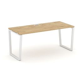 Style Project Direct Direct Стол письменный SN-6T2.SR-013.M Тиквуд Светлый/Металл Белый 1380*700*750 - Фото предпросмотра