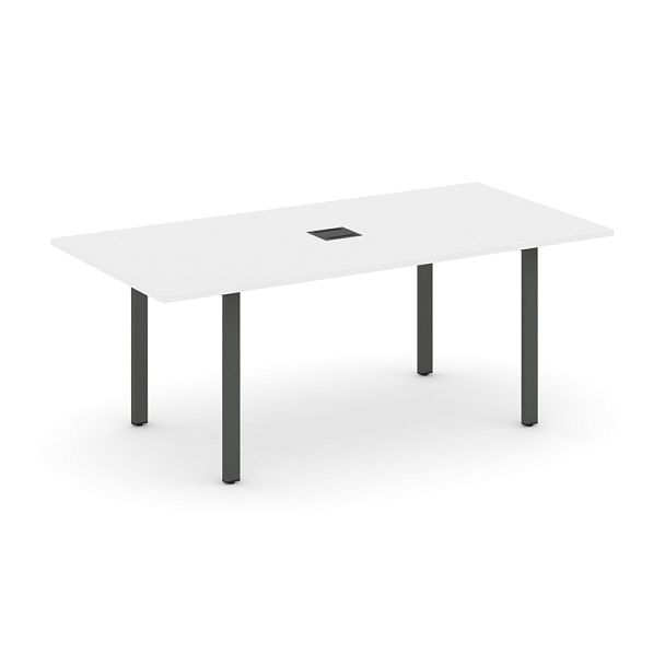 Style Project Direct Direct Стол переговорный SN-6P.SPRG-198 Белый/Металл Антрацит 1980*980*750 - Вид 1