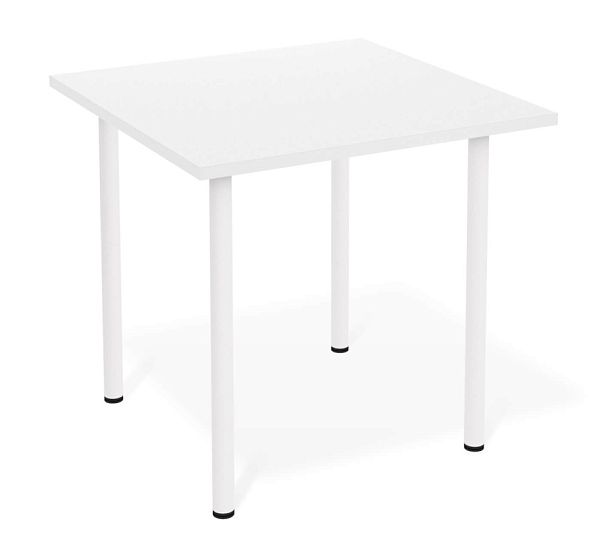 Стол Sheffilton SHT-TU66/TT 80/80 ЛДСП белый/белый снег - Вид 1