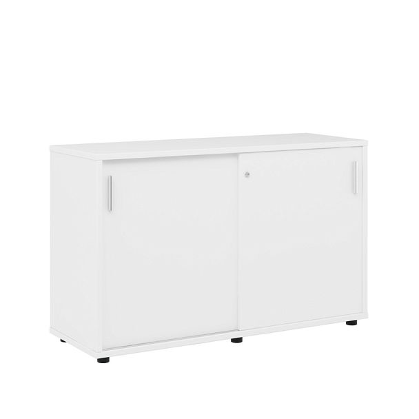 Тумба с раздвижными фасадами Trend 123x43x75 белый - Вид 1