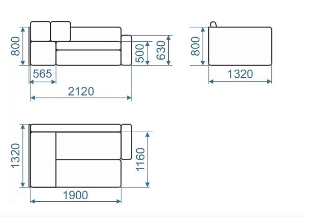 Угловой диван "ЛИТЛ" - Вид 5