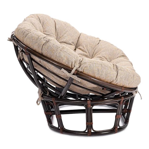 Диван Мамасан/Mamasan (23/02 W) /с подушкой и ремешками/Antique brown (античный черно-коричневый) - Вид 2