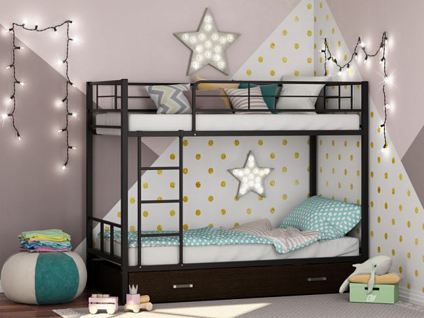 Двухъярусная кровать "Севилья-2Я" черный - Вид 1