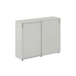 Шкаф купе 1438х400х1125 средний, с замком / корпус цвет: серый бархат, двери цвет: серый бархат Сигма / Sigma - Фото предпросмотра
