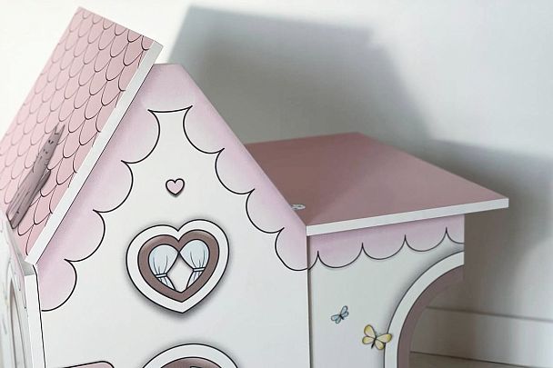 Стол Домик MK-0017.2711 белое дерево/розовый - Вид 11