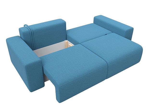 Диван прямой Лига-036 НПБ Классик Рогожка голубой - Вид 8