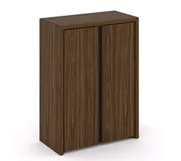CORNER COR.ST-2.3 Шкаф средний широкий (2 средних фасада ЛДСП) Corner кабинет руководителя  графит - Фото предпросмотра