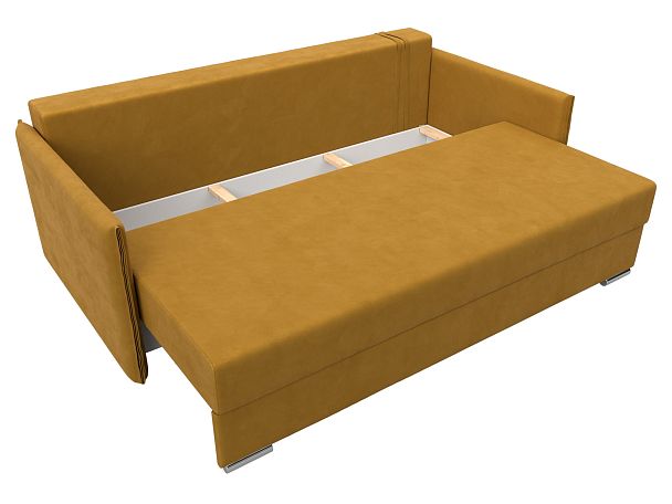 Диван прямой Сайгон Велюр желтый - Вид 7