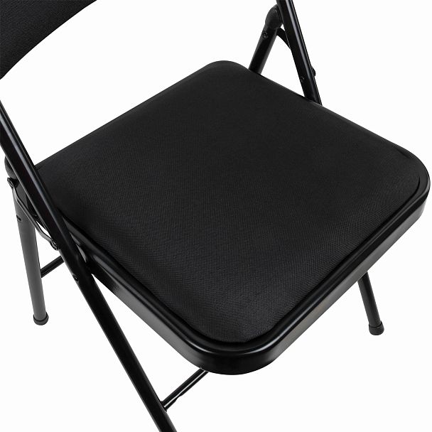 Стул складной BRABIX "Golf Plus CF-003 КОМФОРТ", чёрный каркас, чёрная ткань, 532889 - Вид 13