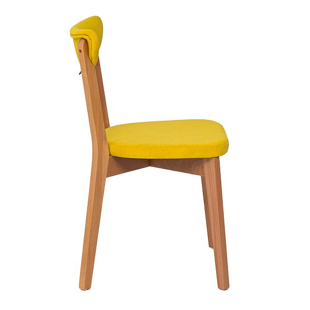 Стул Ruby, велюр желтый, каркас бук - Вид 3