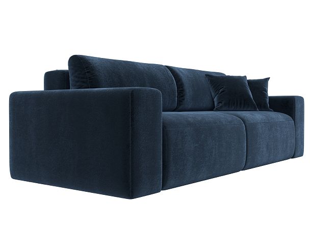 Диван прямой Лига-036 НПБ Классик Велюр синий - Вид 3