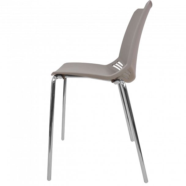 Стул Race (4 ножки) каркас Хром, серый, стопируемый - Вид 2