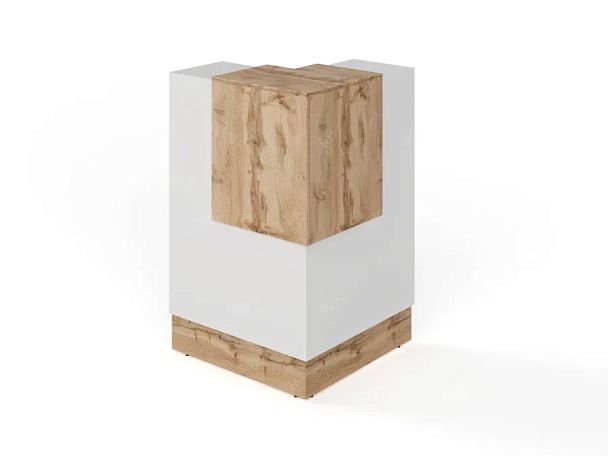 RTD092-70-V ТАНДЕМ / TANDEM Стойка ресепшн угловая 6-70 700х700х1200 Вотан - Вид 1